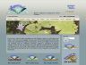 Demonstration: organic farming showing a blue and green theme with banner slideshow
