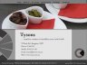 Demonstration: Catering service with the use of checkered borders